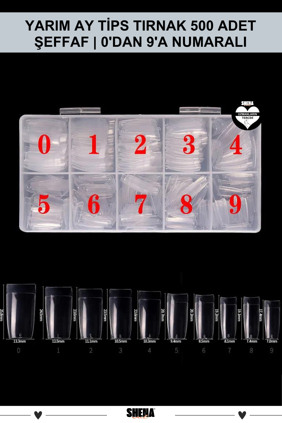 Ocean Tırnak Tips 500lü 59TOcean