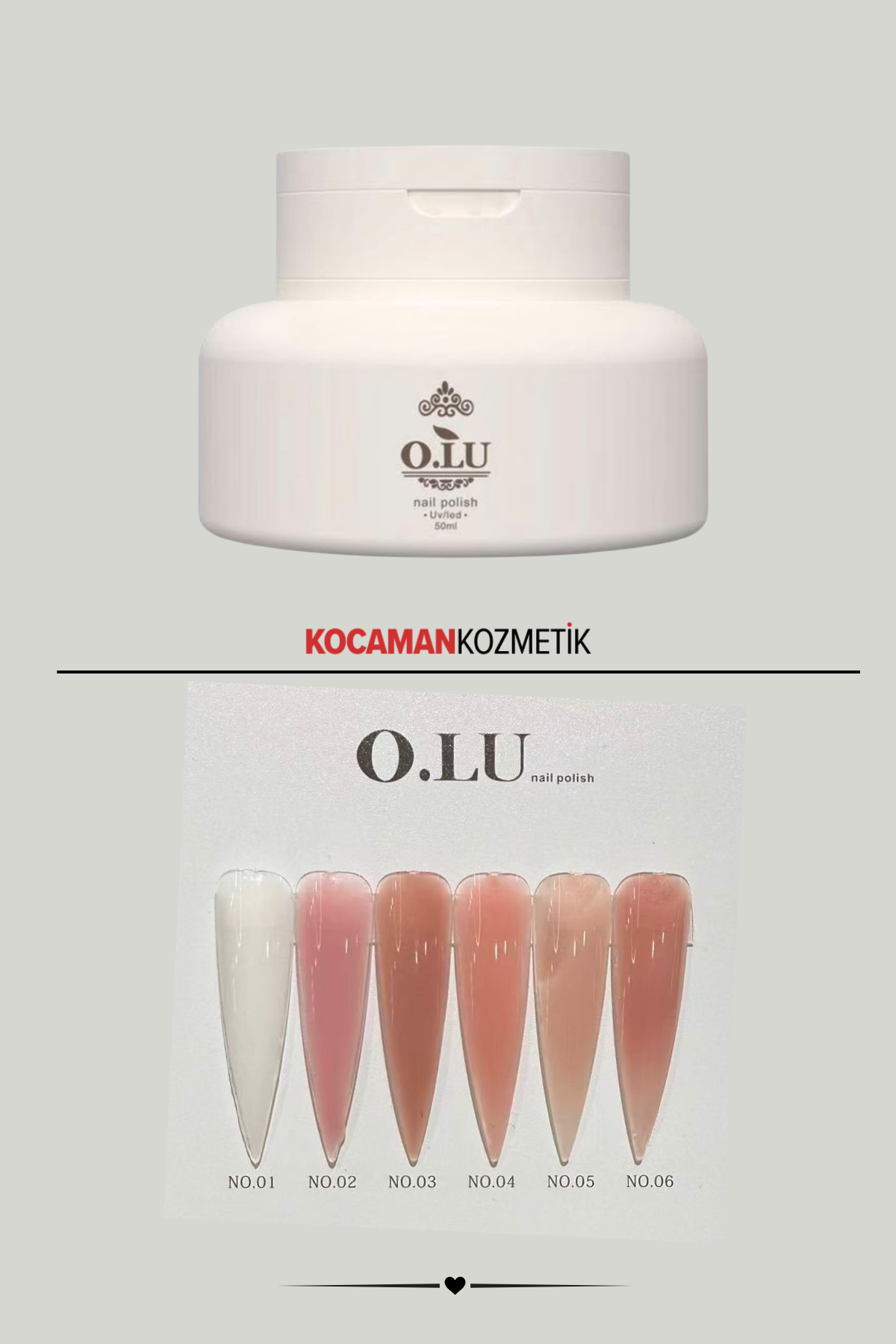 Olu Builder Gel No: 06 50 GrKocaman Kozmetik