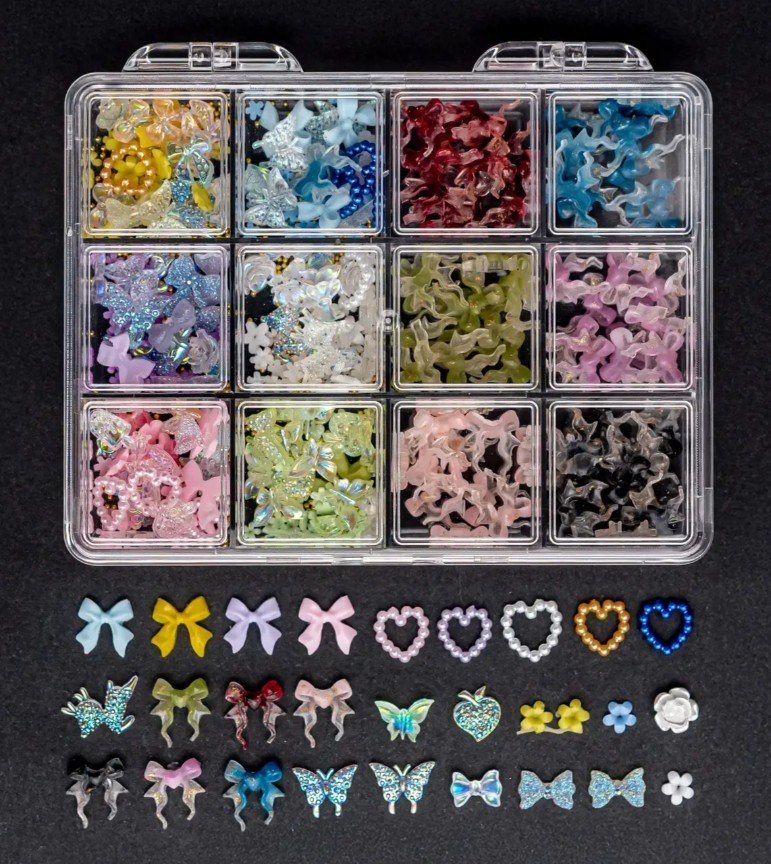 Qnail Tırnak Süsü Charm 12li Büyük QA209Shena
