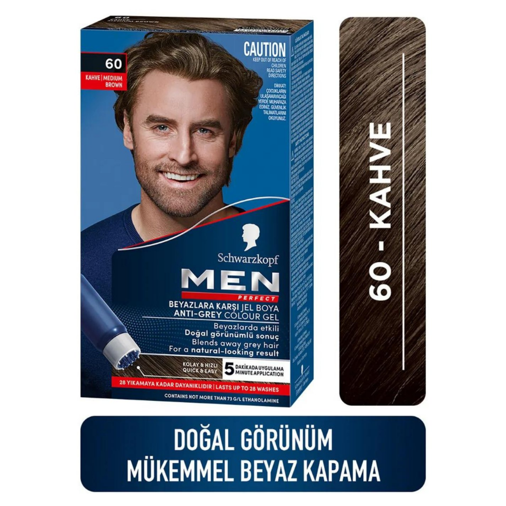 Schwarzkopf Men Perfect Jel Saç Boyası 60 KahveSchwarzkopf