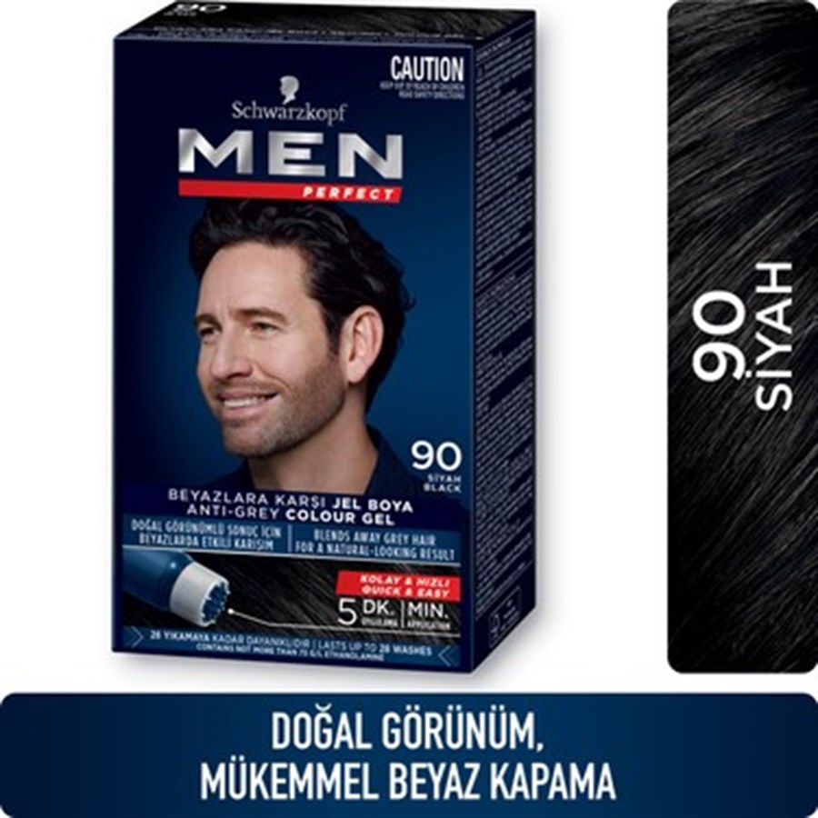 Schwarzkopf Men Perfect Jel Saç Boyası 90 SiyahSchwarzkopf