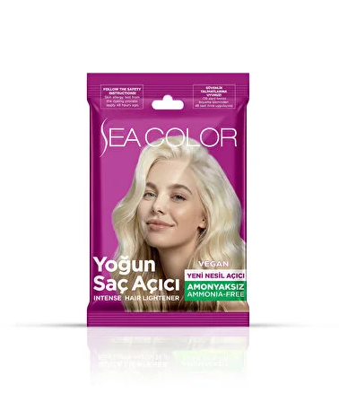 Sea Color Amonyaksız Yoğun Saç Açıcı Set (Açıcı 20 Gr + Oksidan 30 Ml)Sea Color