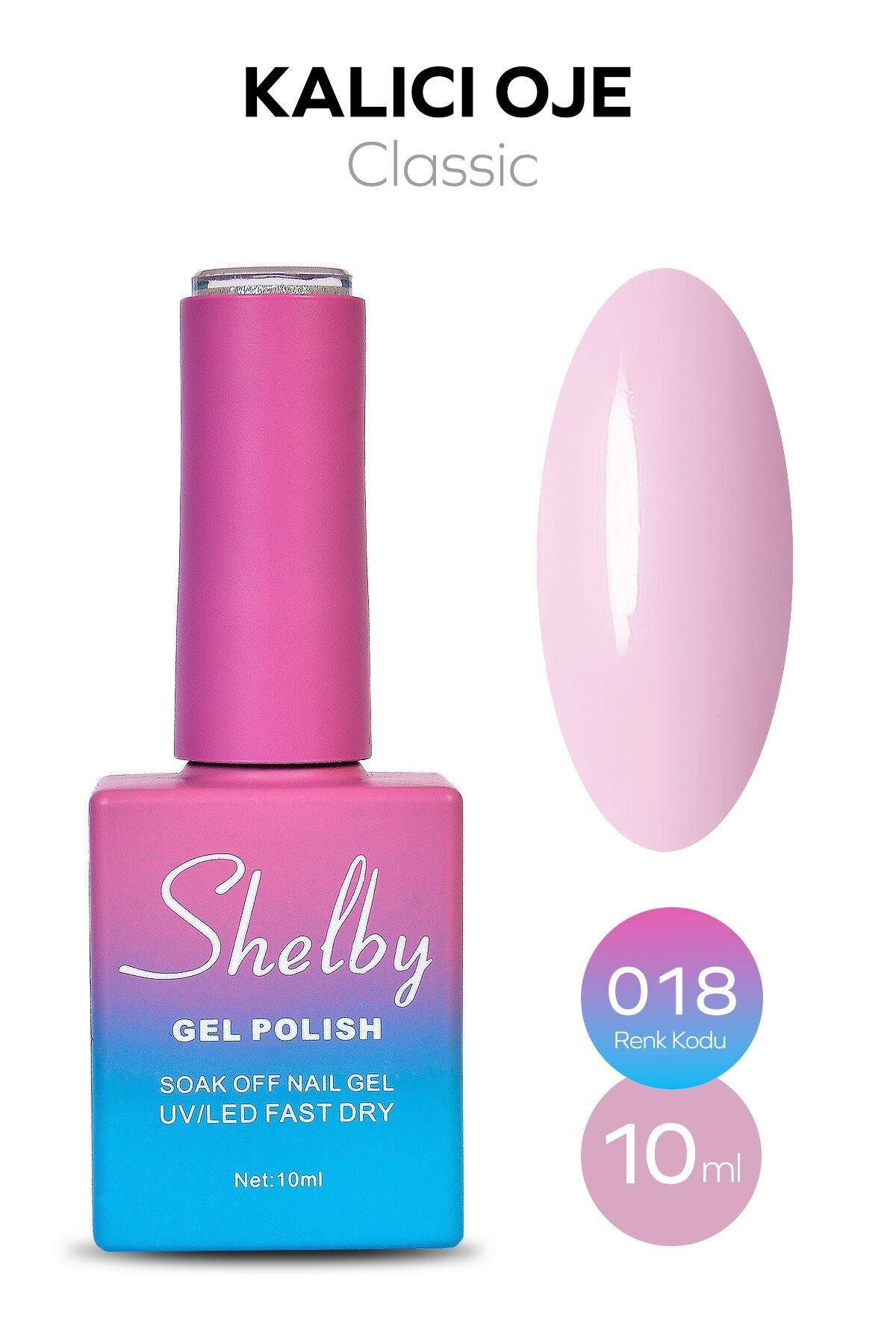 Shelby Kalıcı Oje No: 018 10 Ml - Klasik SeriShelby
