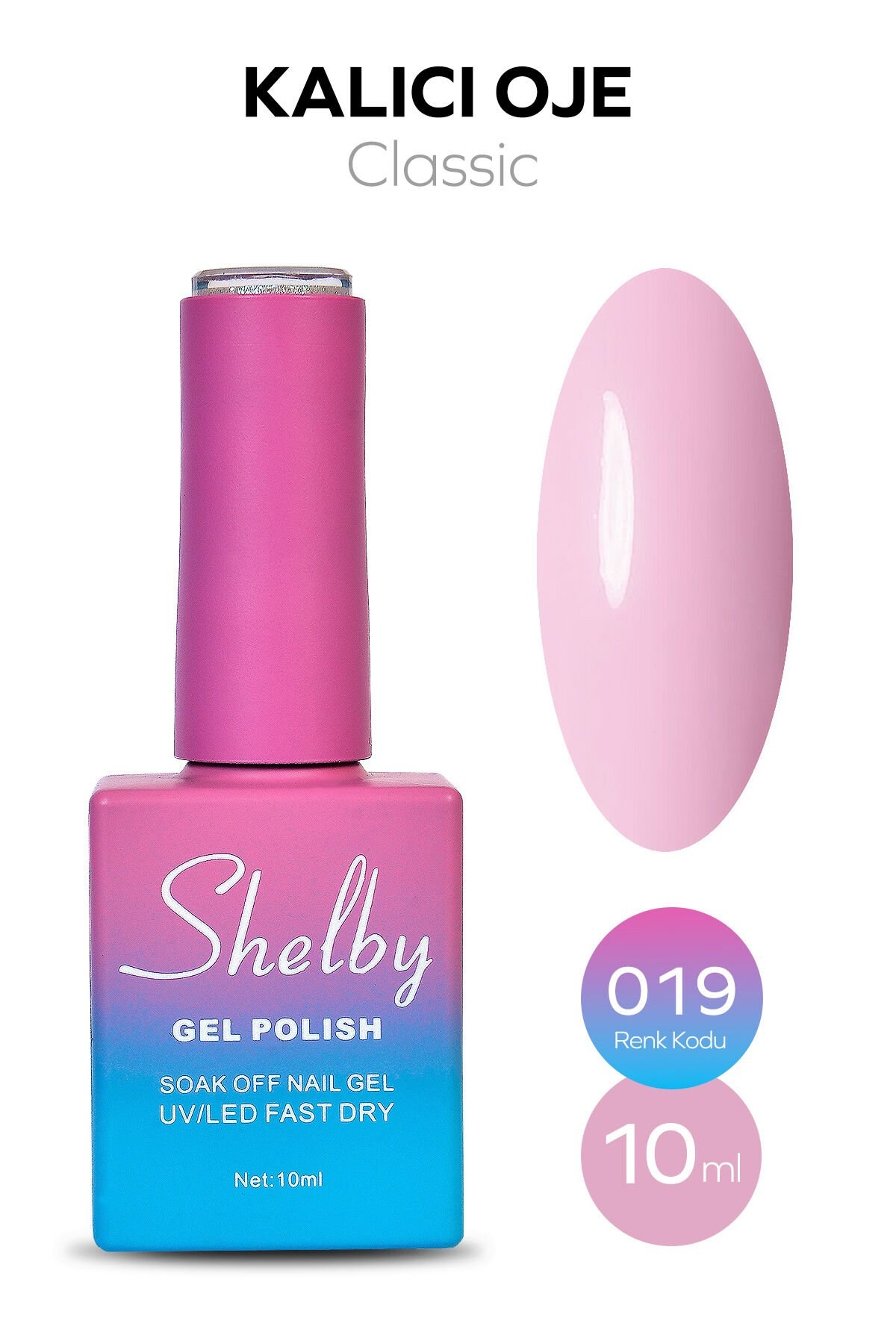 Shelby Kalıcı Oje No: 019 10 Ml - Klasik SeriShelby