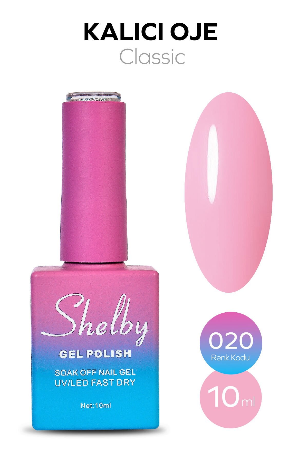 Shelby Kalıcı Oje No: 020 10 Ml - Klasik SeriShelby