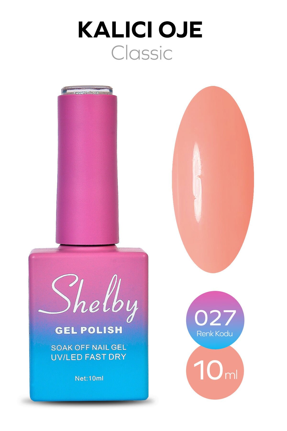 Shelby Kalıcı Oje No: 027 10 Ml - Klasik SeriShelby