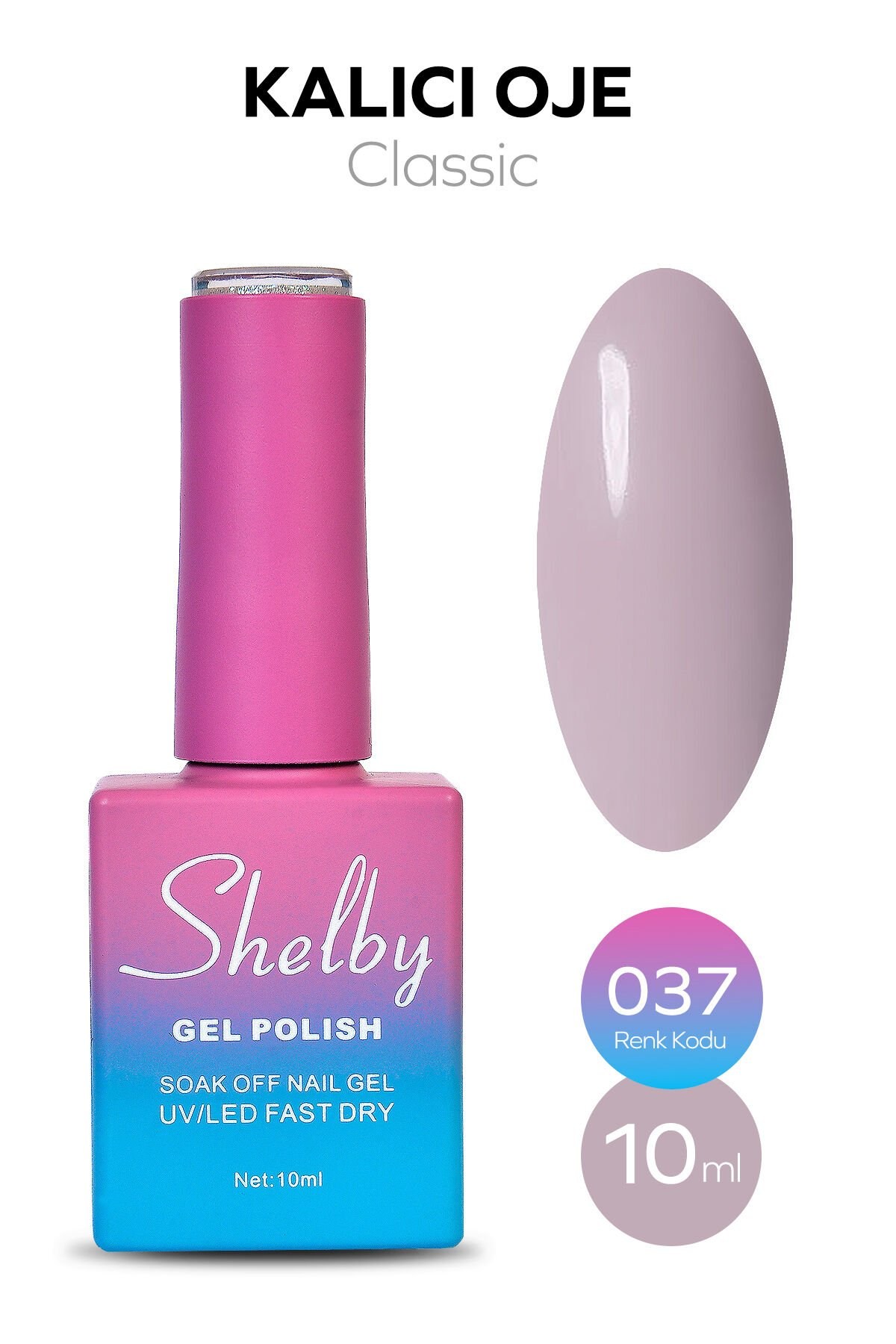Shelby Kalıcı Oje No: 037 10 Ml - Klasik SeriShelby