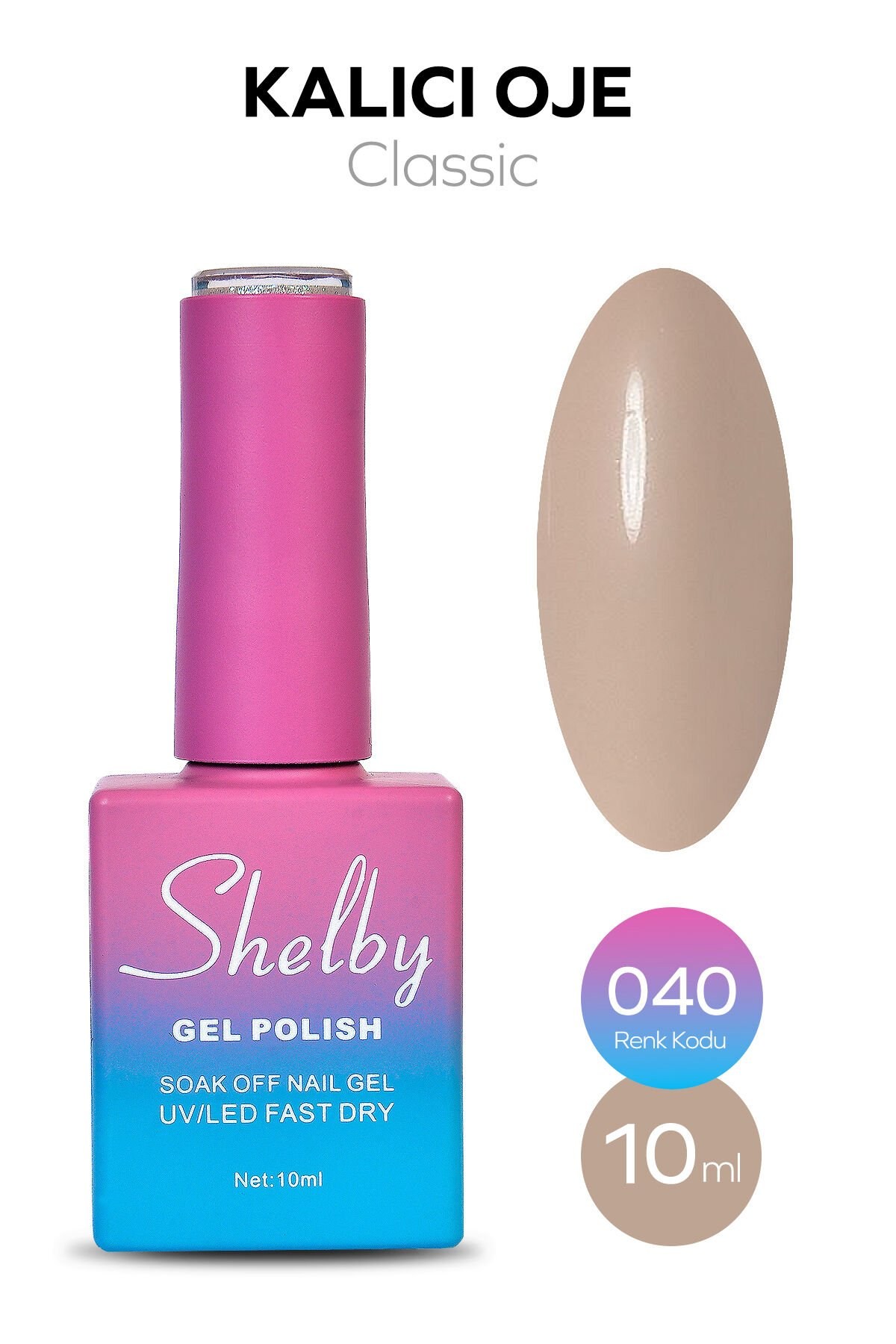 Shelby Kalıcı Oje No: 040 10 Ml - Klasik SeriShelby