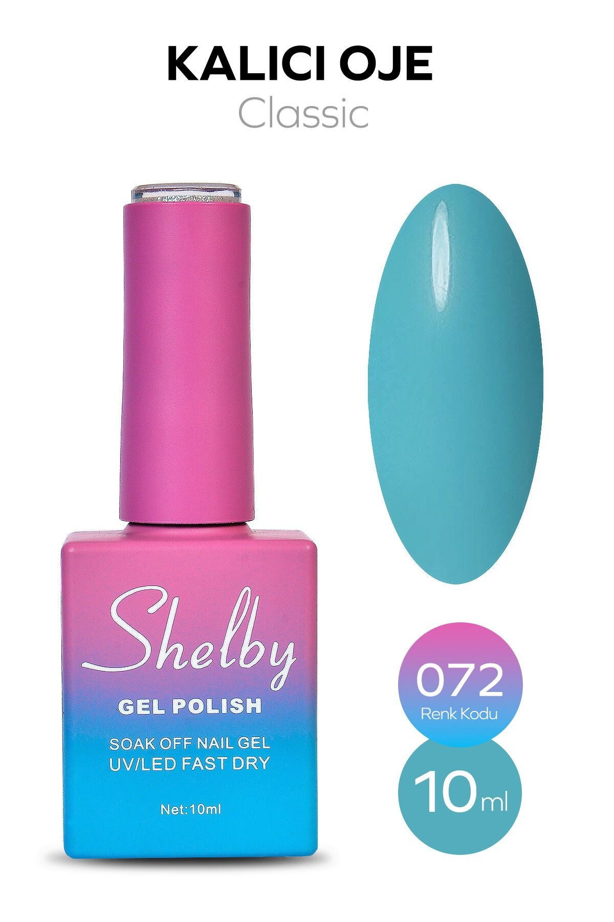 Shelby Kalıcı Oje No: 072 10 Ml - Klasik SeriShelby