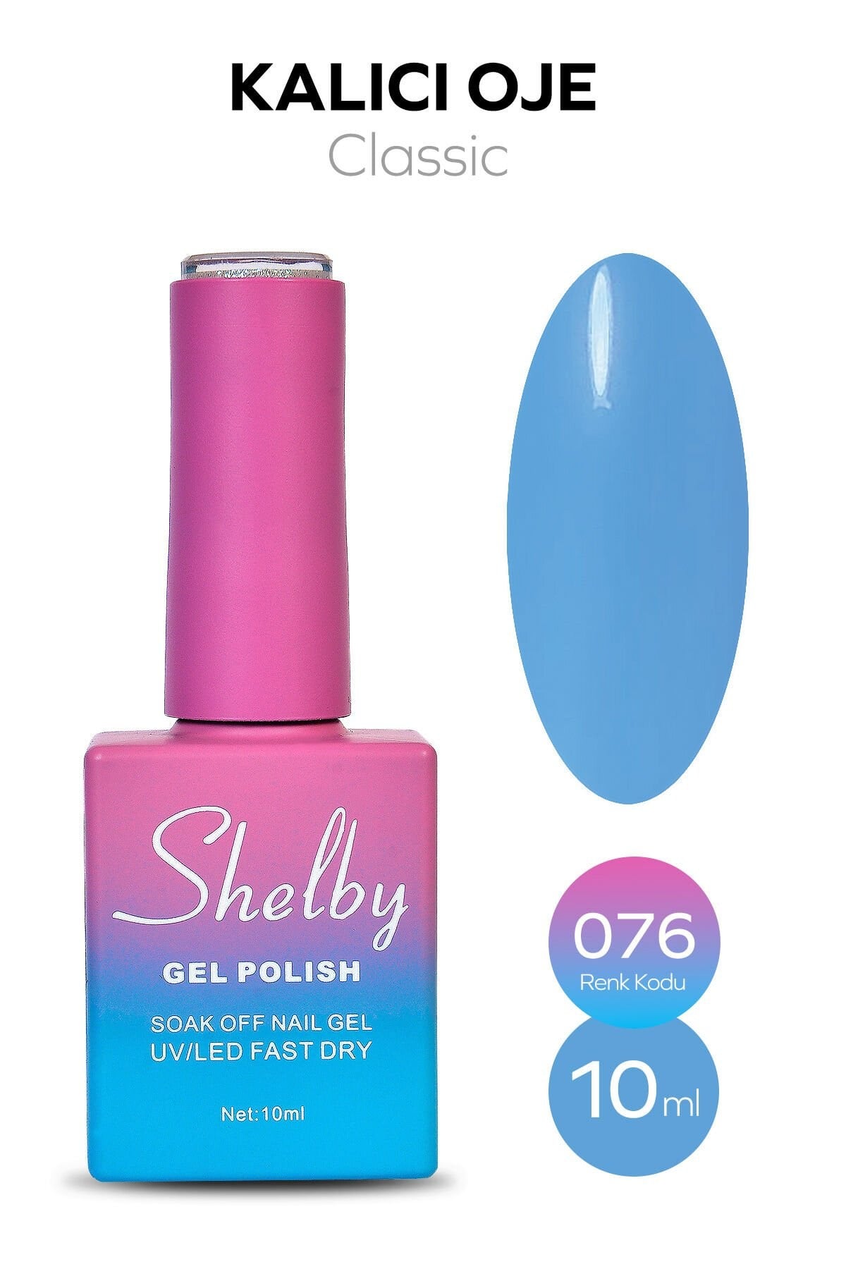 Shelby Kalıcı Oje No: 076 10 Ml - Klasik SeriShelby