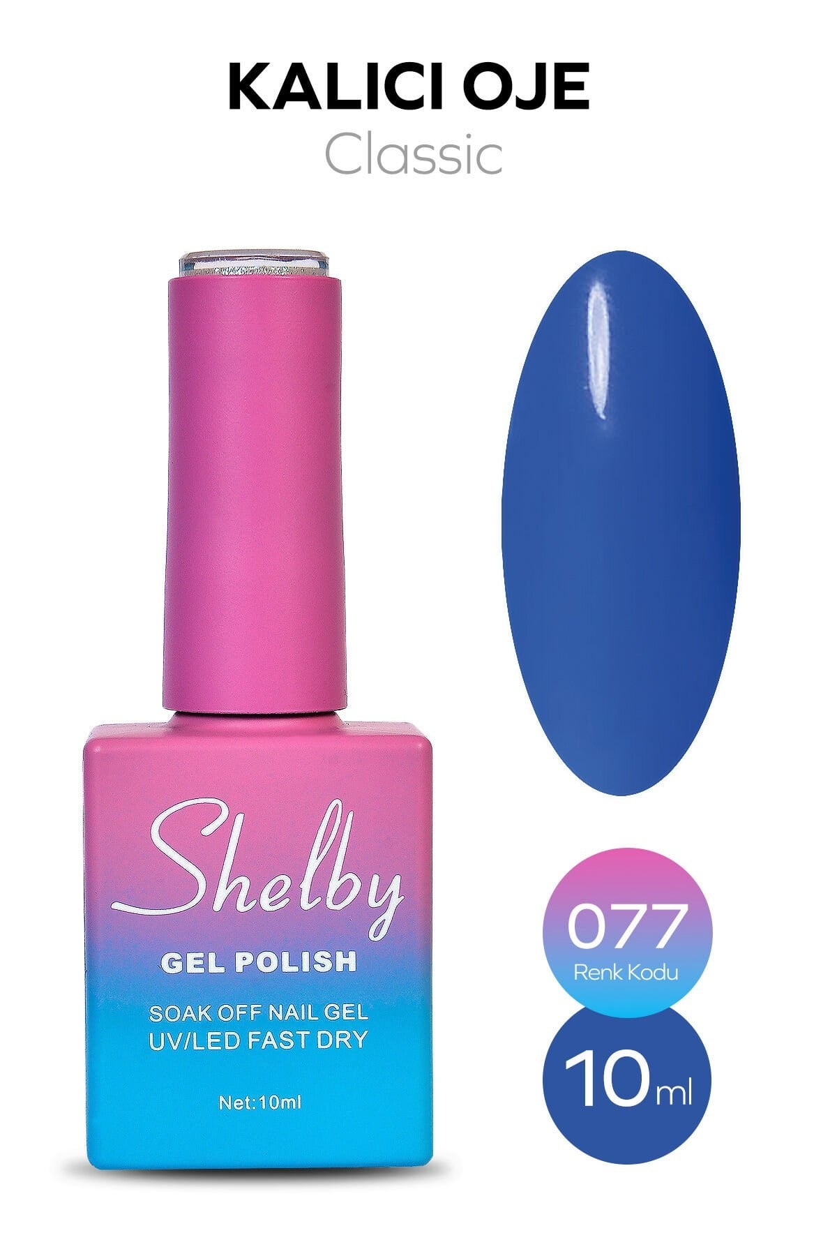 Shelby Kalıcı Oje No: 077 10 Ml - Klasik SeriShelby