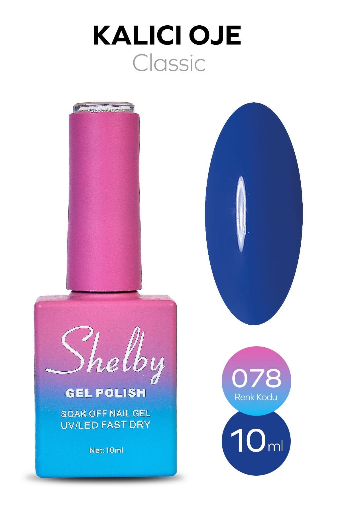 Shelby Kalıcı Oje No: 078 10 Ml - Klasik SeriShelby
