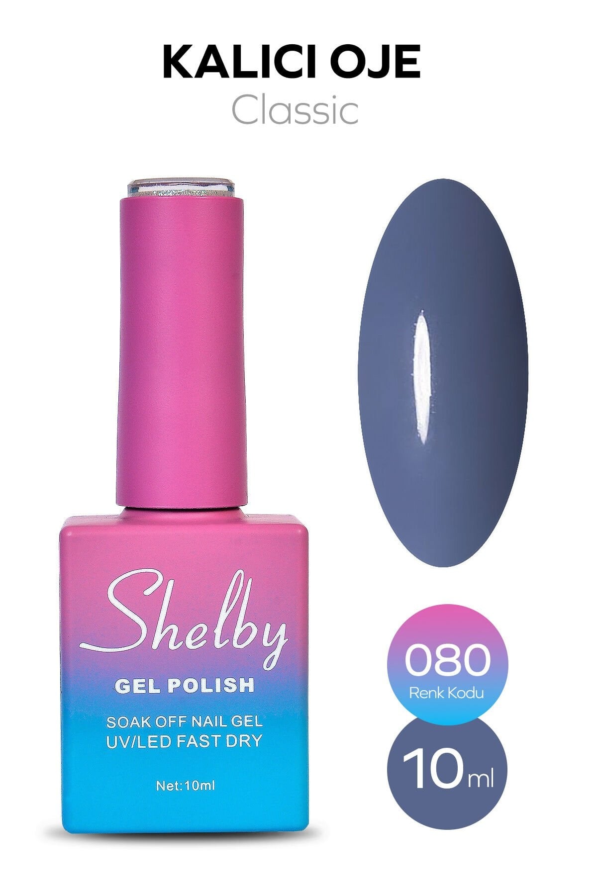 Shelby Kalıcı Oje No: 080 10 Ml - Klasik SeriShelby