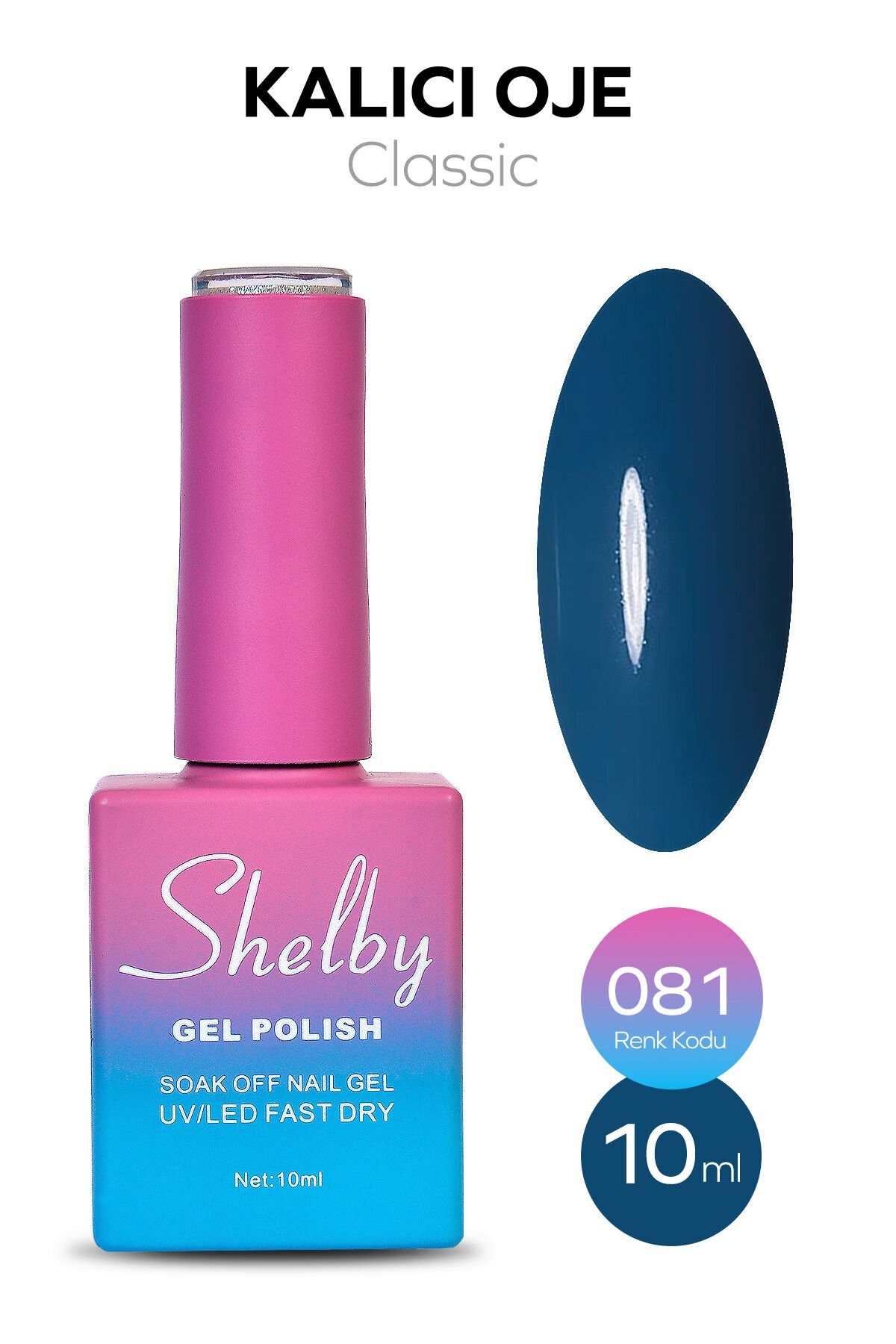 Shelby Kalıcı Oje No: 081 10 Ml - Klasik SeriShelby