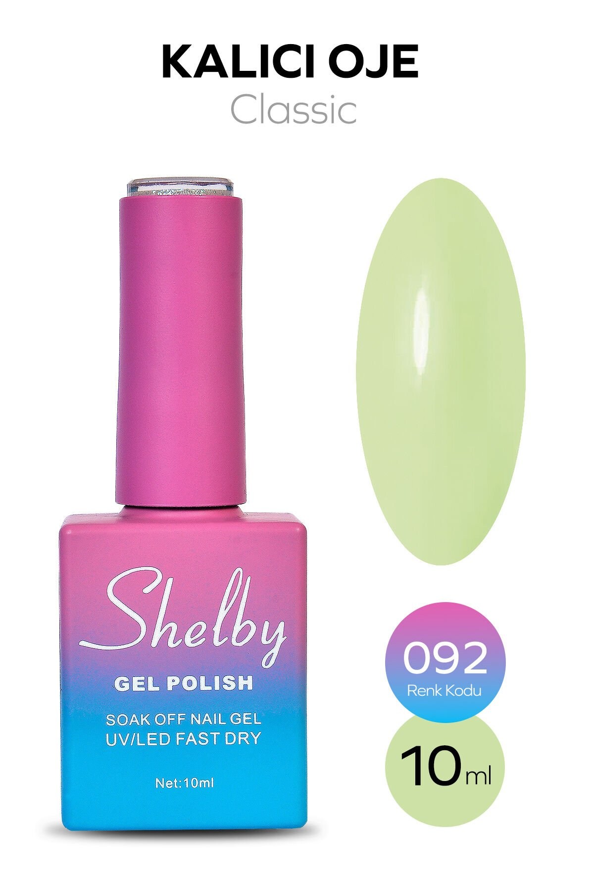 Shelby Kalıcı Oje No: 092 10 Ml - Klasik SeriShelby