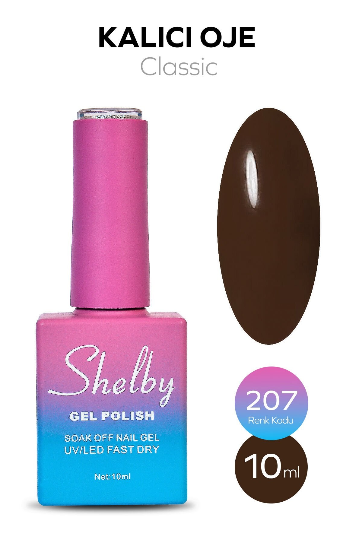 Shelby Kalıcı Oje No: 207 10 Ml - Klasik SeriShelby