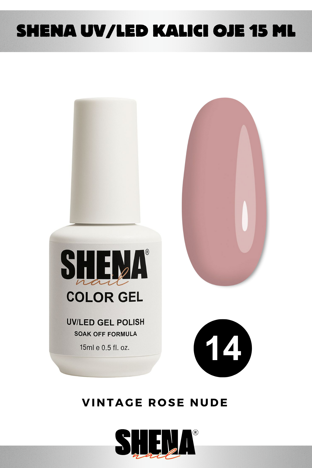 Shena Kalıcı Oje Gel Polish 15 Ml 014Shena