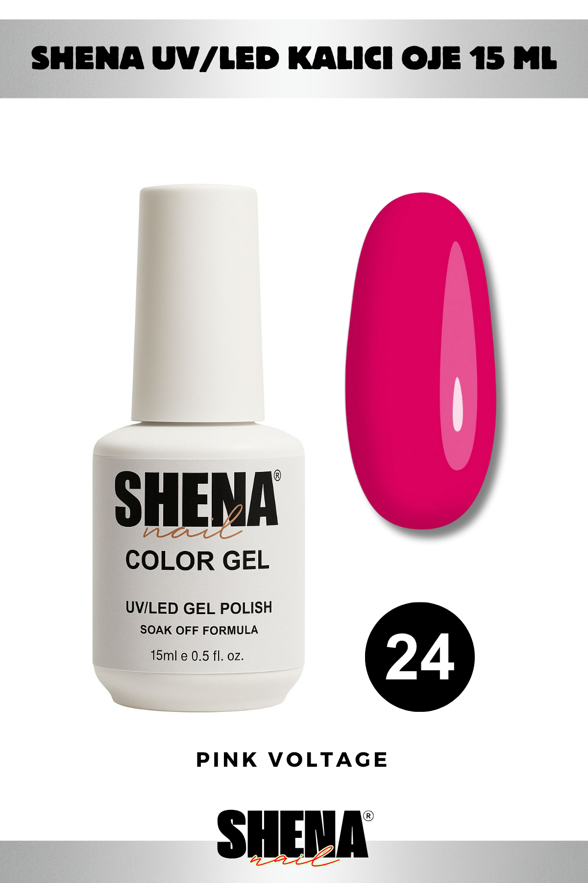 Shena Kalıcı Oje Gel Polish 15 Ml 024Shena
