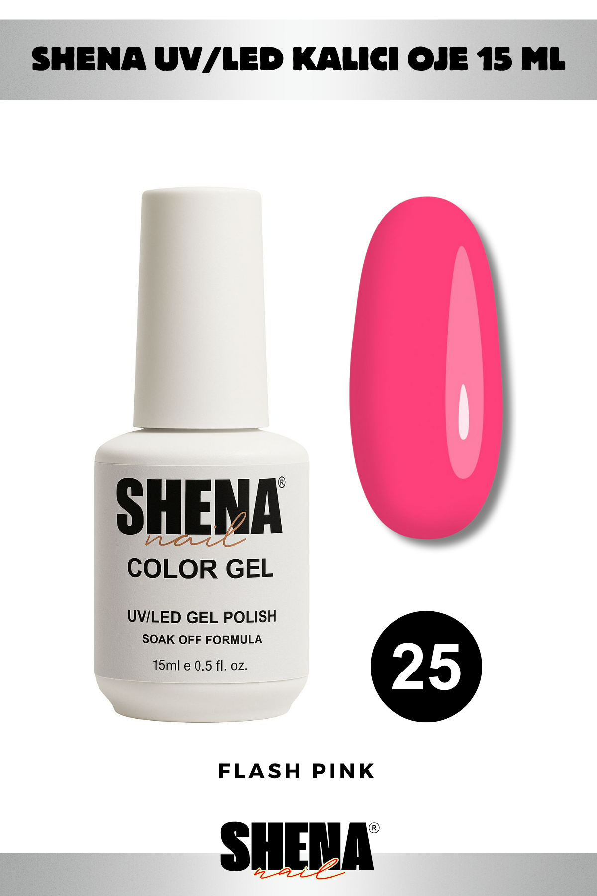 Shena Kalıcı Oje Gel Polish 15 Ml 025Shena