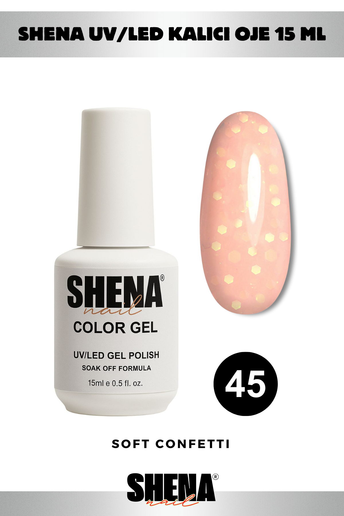 Shena Kalıcı Oje Gel Polish 15 Ml 045Shena