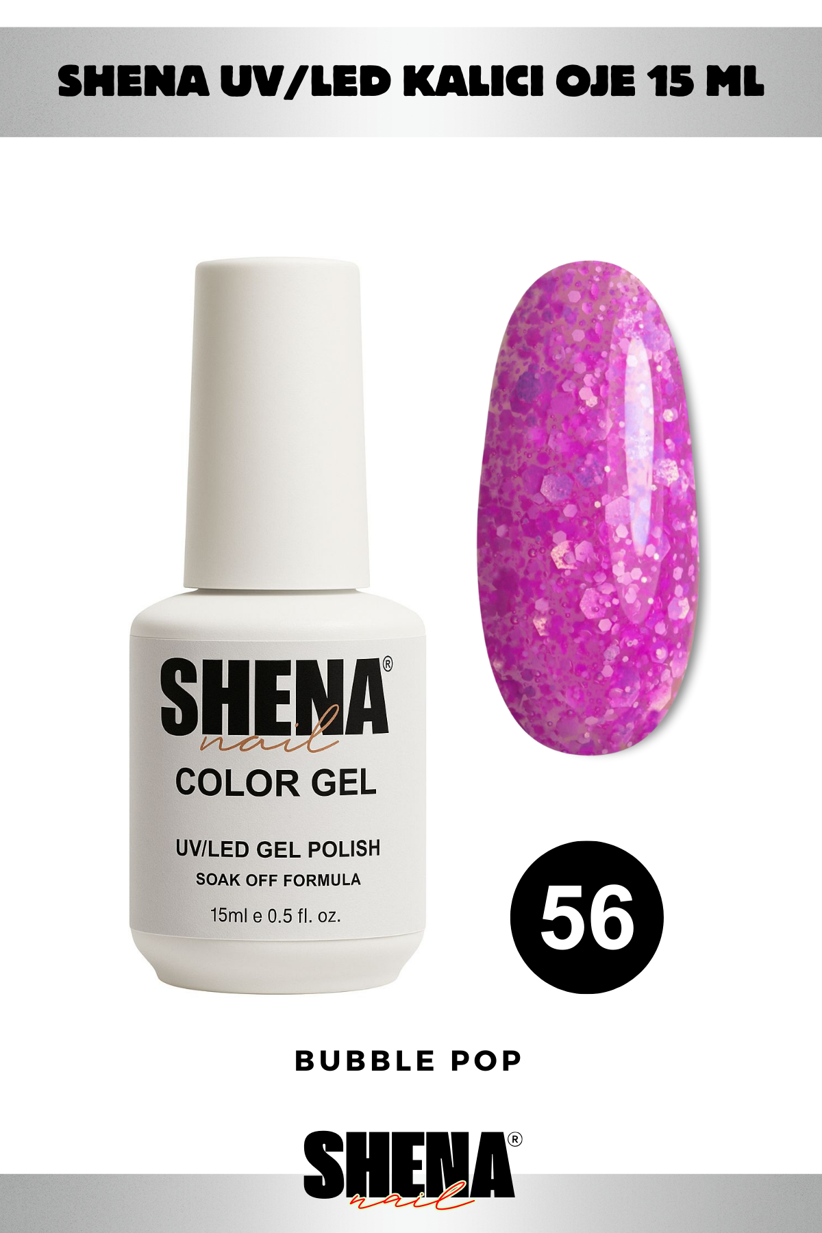Shena Kalıcı Oje Gel Polish 15 Ml 056Shena