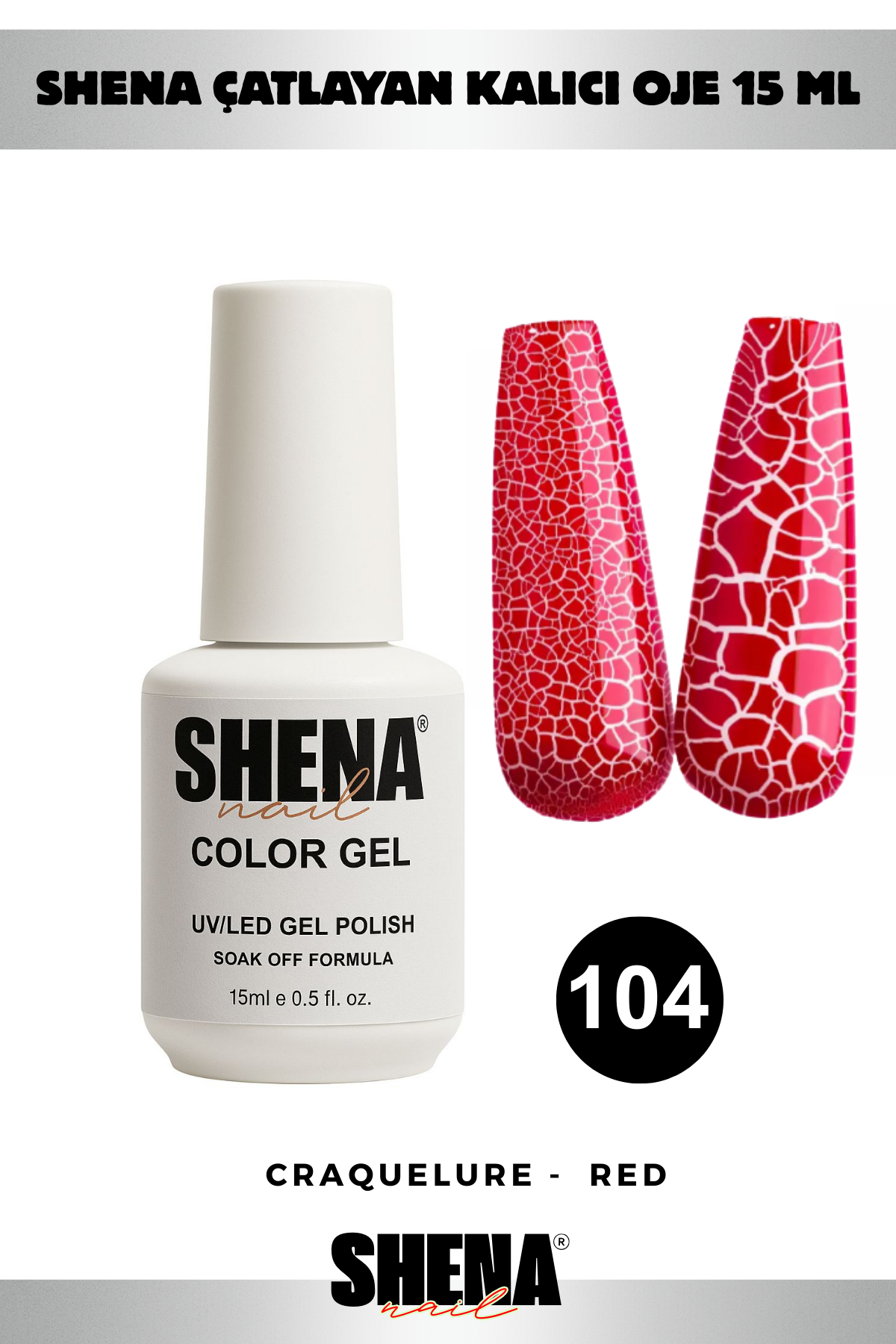 Shena Kalıcı Oje Gel Polish 15 Ml 104Shena