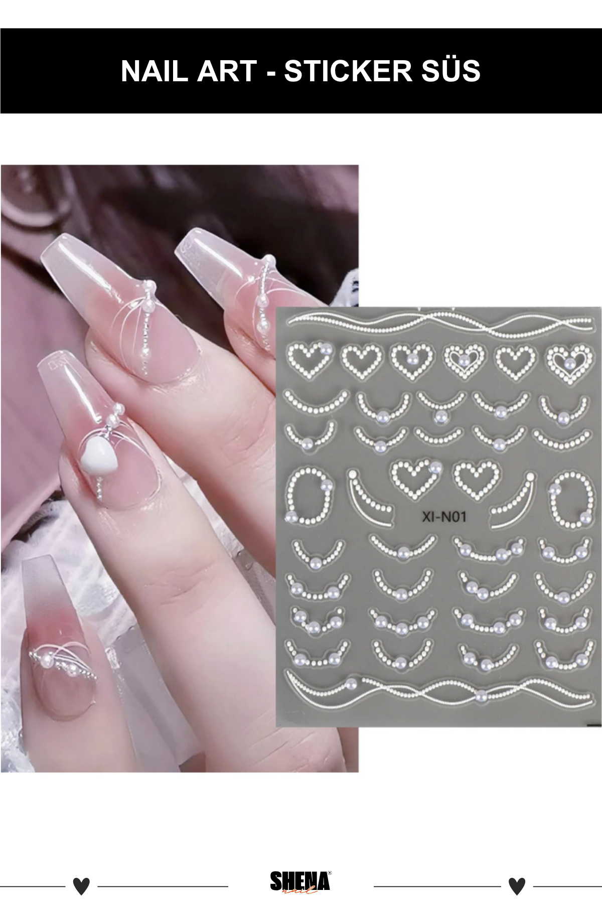 Shena Sticker Tırnak Süsü 3518Ocean