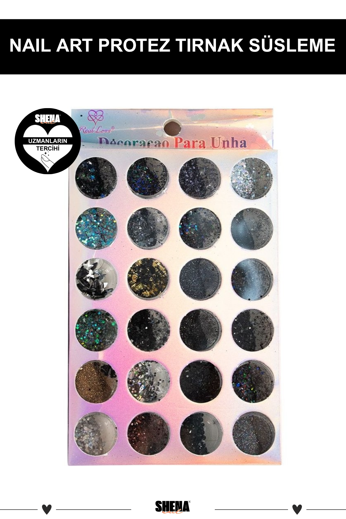 Shena Tırnak Süsleme Pul Sim Seti Nail Art Protez Tırnak Süsleme Set 3488Ocean