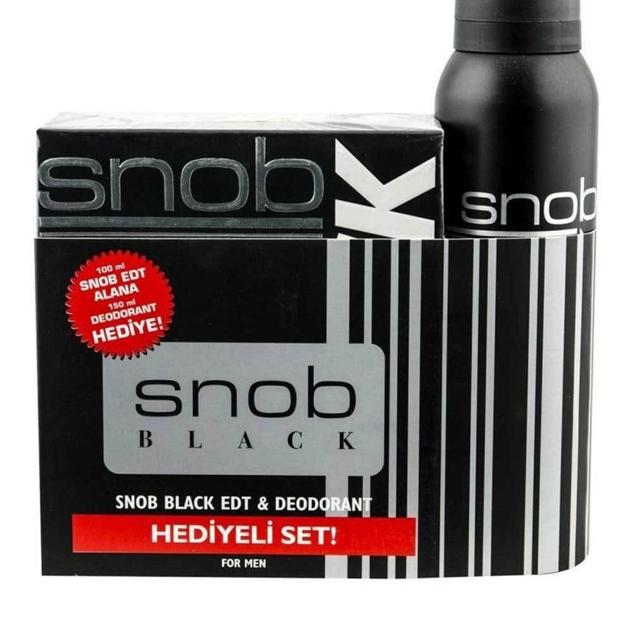 Snob Black Parfüm SetiSnob