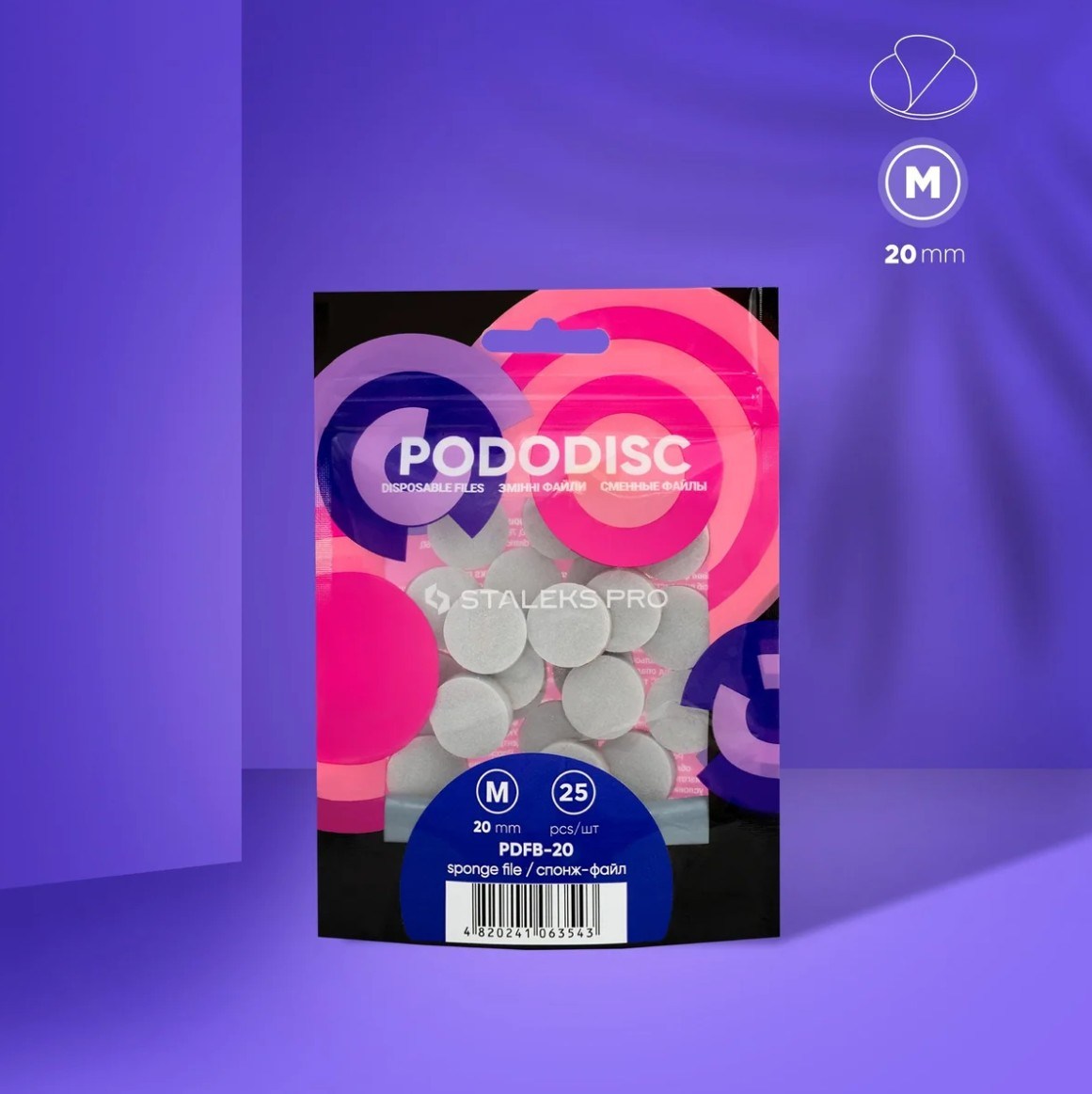Staleks Pro Pododisk Sünger M Beden 25 AdetStaleks