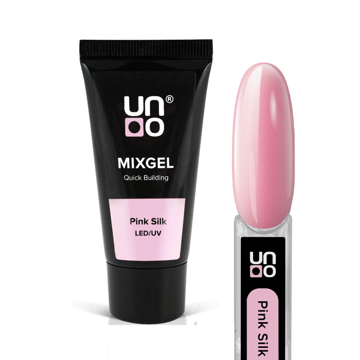 Uno Poly Jel Pink Silk LED/UV Quick Building 30GUno