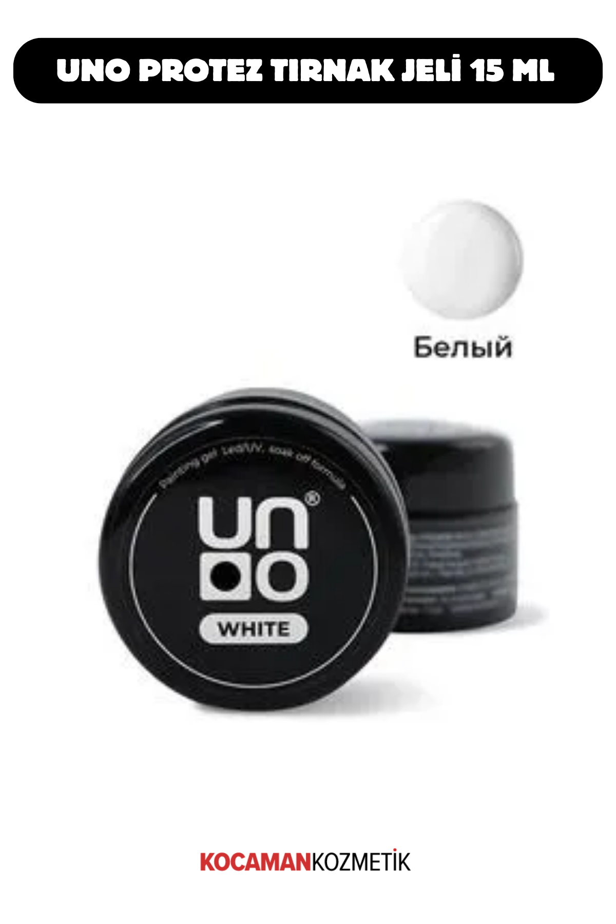 Uno Protez Tırnak Jeli White 15 MlUno
