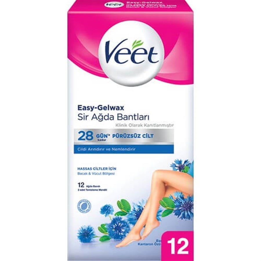 Veet Ağda Bandı Vücut Tipi Hassas 12liVeet