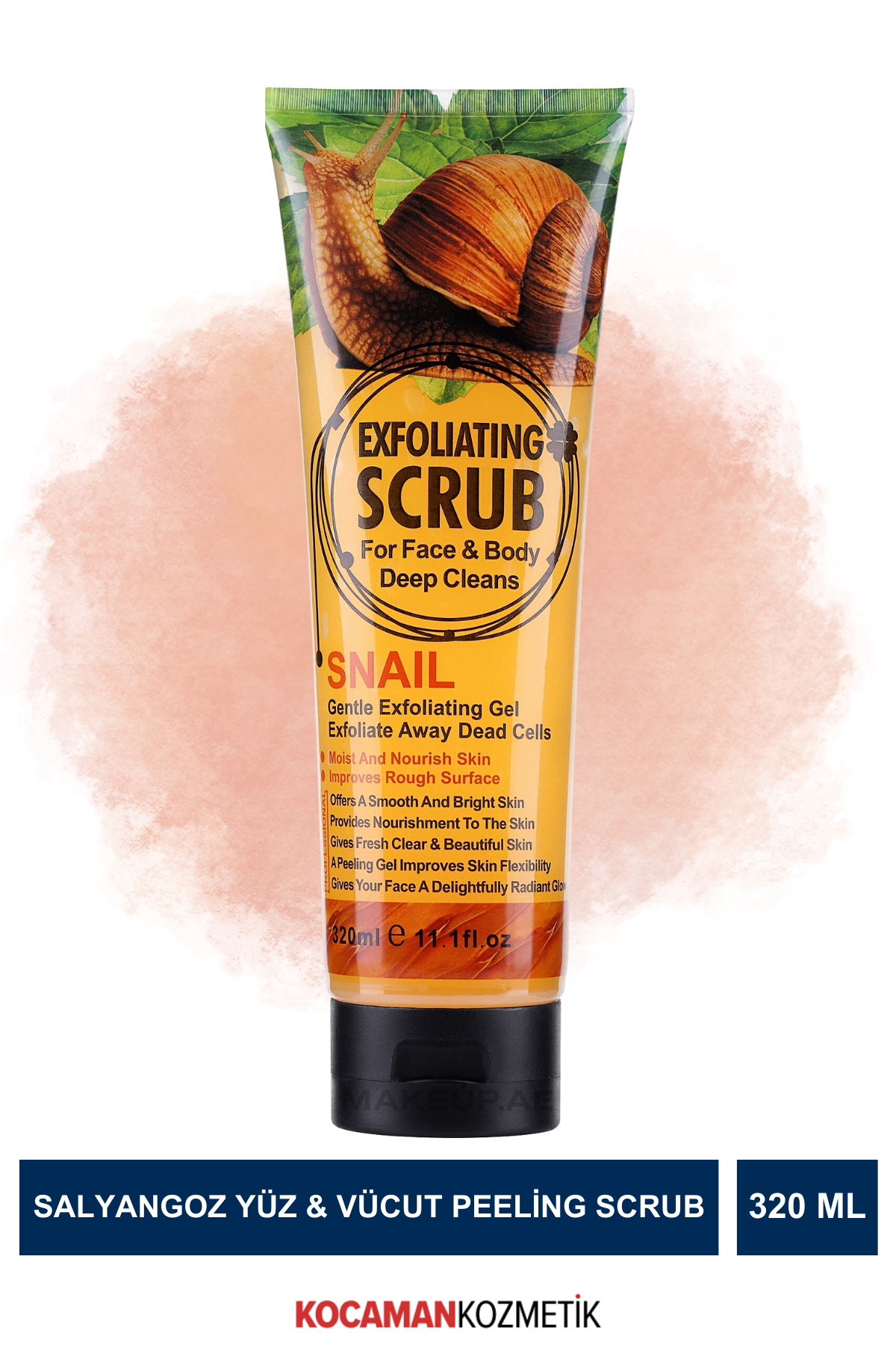 WOKALİ SCRUB TÜP 320 ML SALYANGOZ SNAILNano Absolute