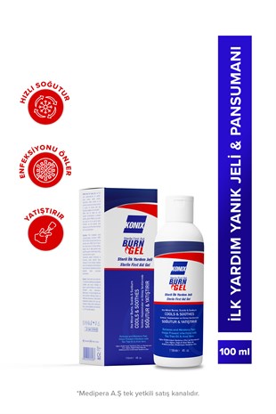 KONIX STERİL İLK YARDIM YANIK JELİ 118 ML | Yanık Bakımı