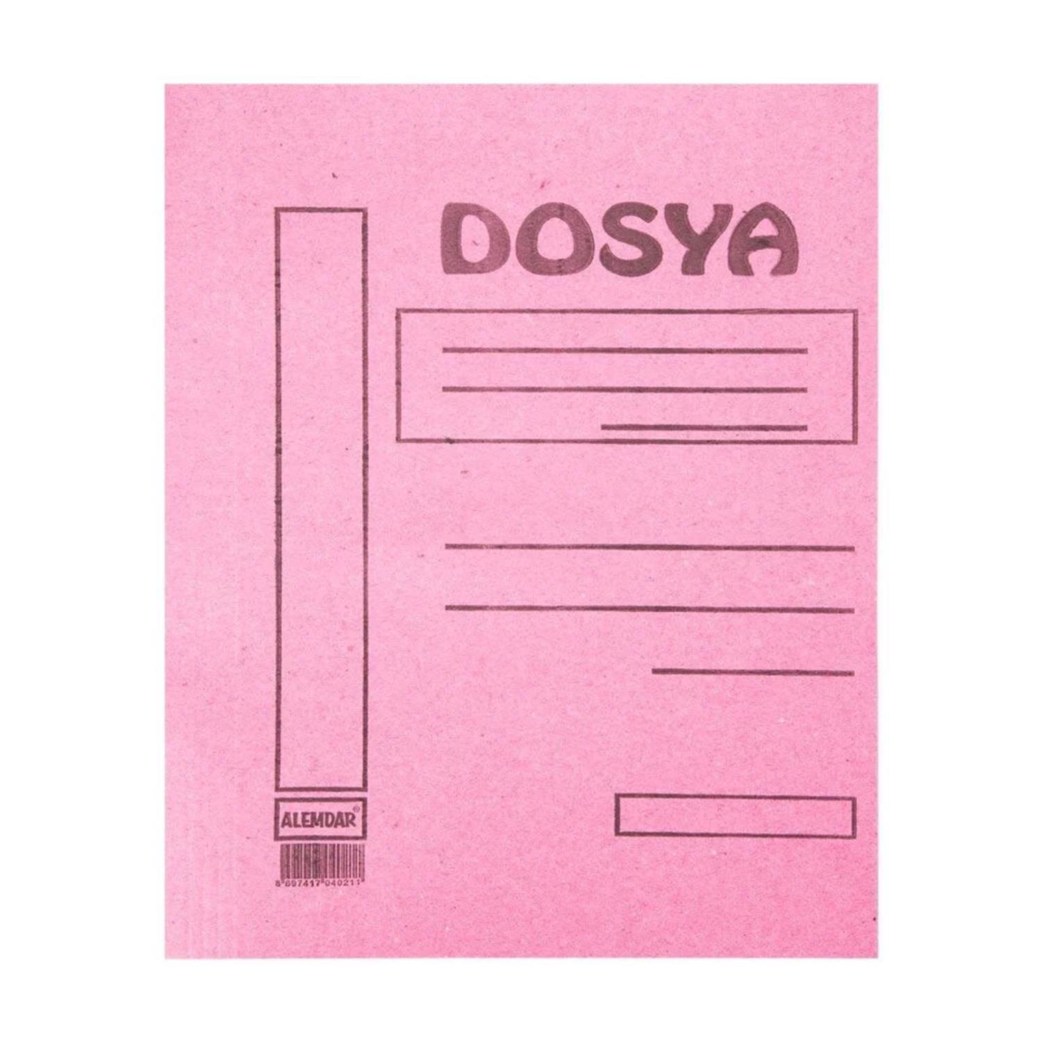 AlemdarAlemdar Tam Kapak Karton Dosya 50'li Pembe