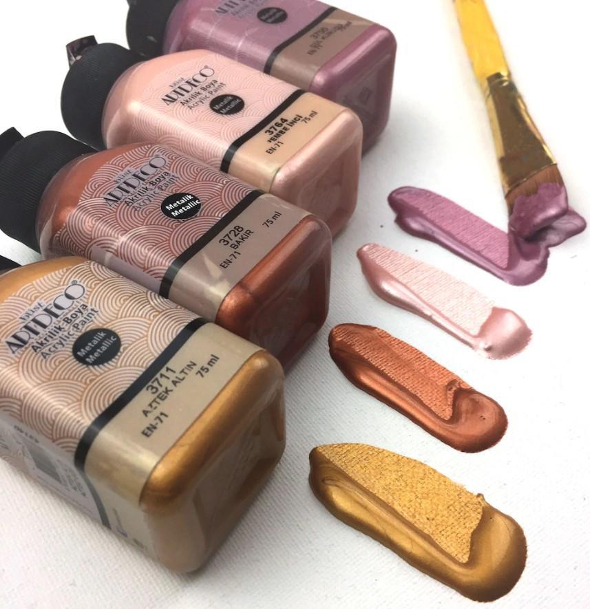 ArtdecoArtdeco Akrilik Boya Metalik 75 ml Renk Seçenekli