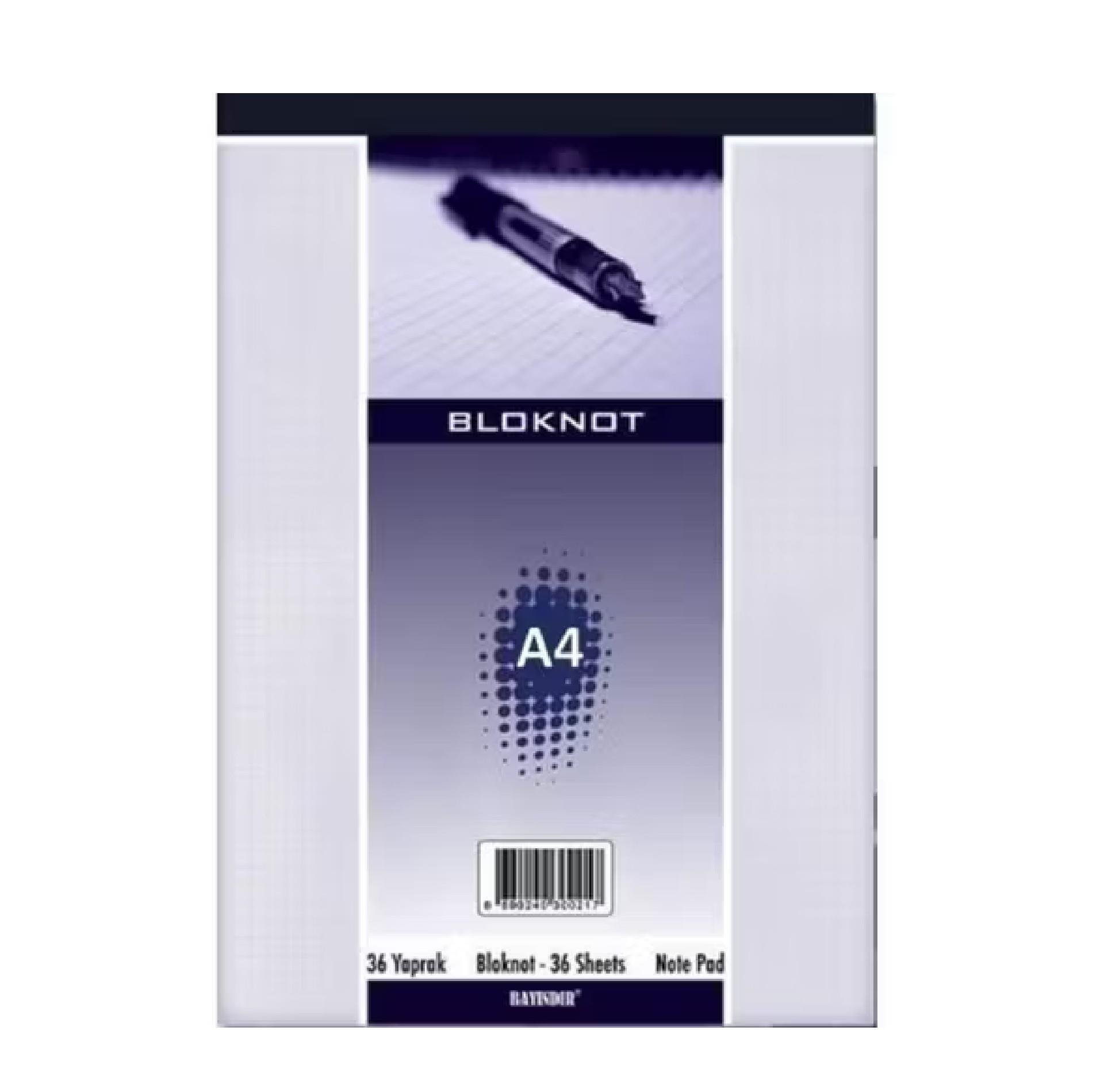 BayındırBayındır A4 Bloknot 36 Yp. Düz Çizgisiz 1 Adet BNS0030