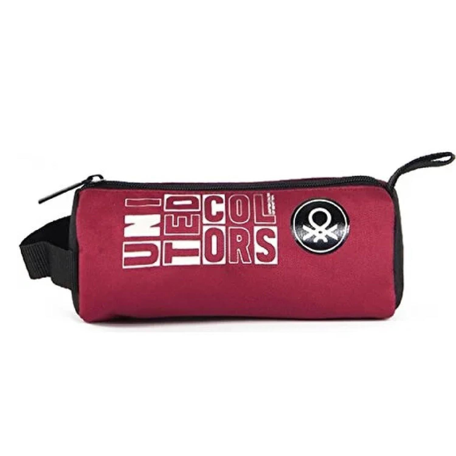 BenettonBenetton Tek Bölmeli Silindir Kalemlik Bordo 04298