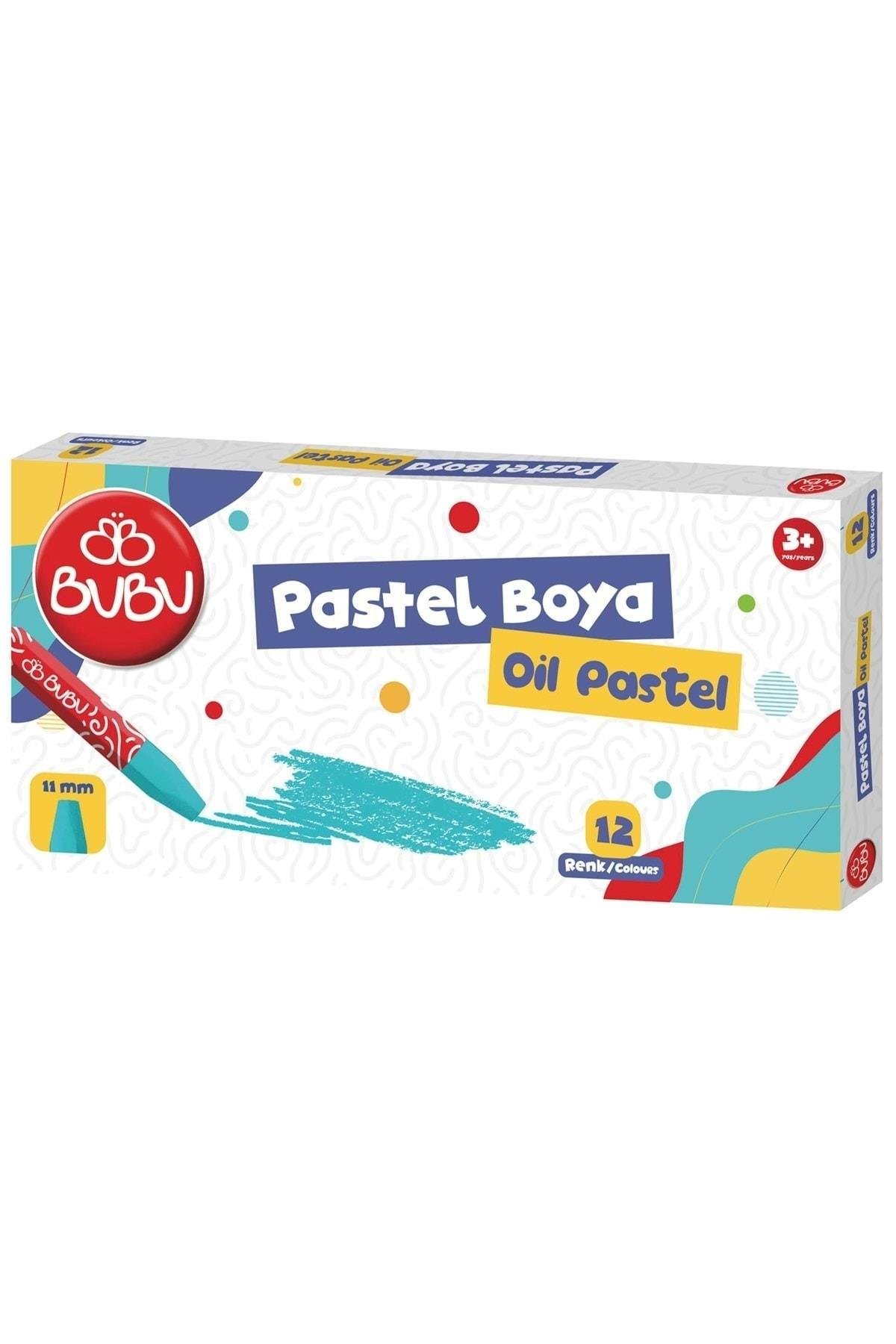 BubuBubu Karton Kutu Pastel Boya 12 Renk (BUBU-PAS001)