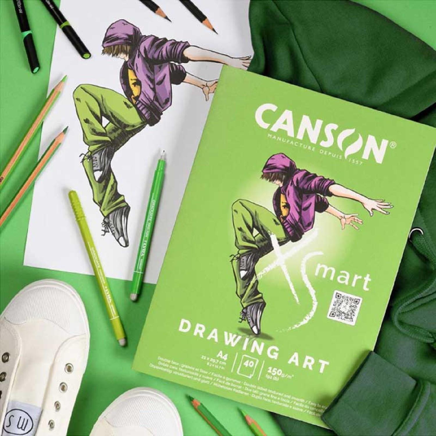 CANSONCanson XSmart Drawing Art A4 40 Yaprak 150 gr Çizim Defteri (C32250P002) (FLA1)