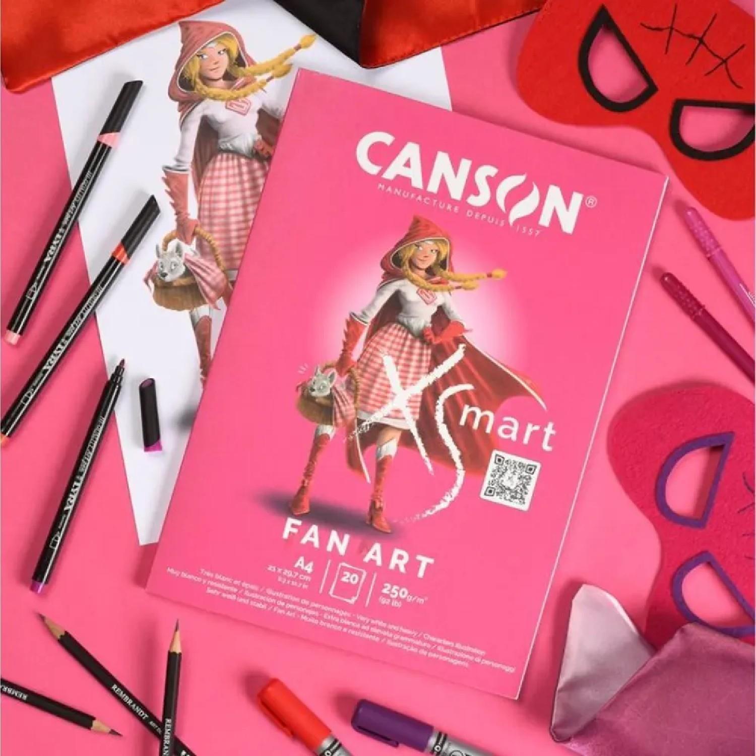 CANSONCanson XSmart Fan Art A4 20 Yaprak 250 gr Çizim Defteri (C32250P001) (FLA1)
