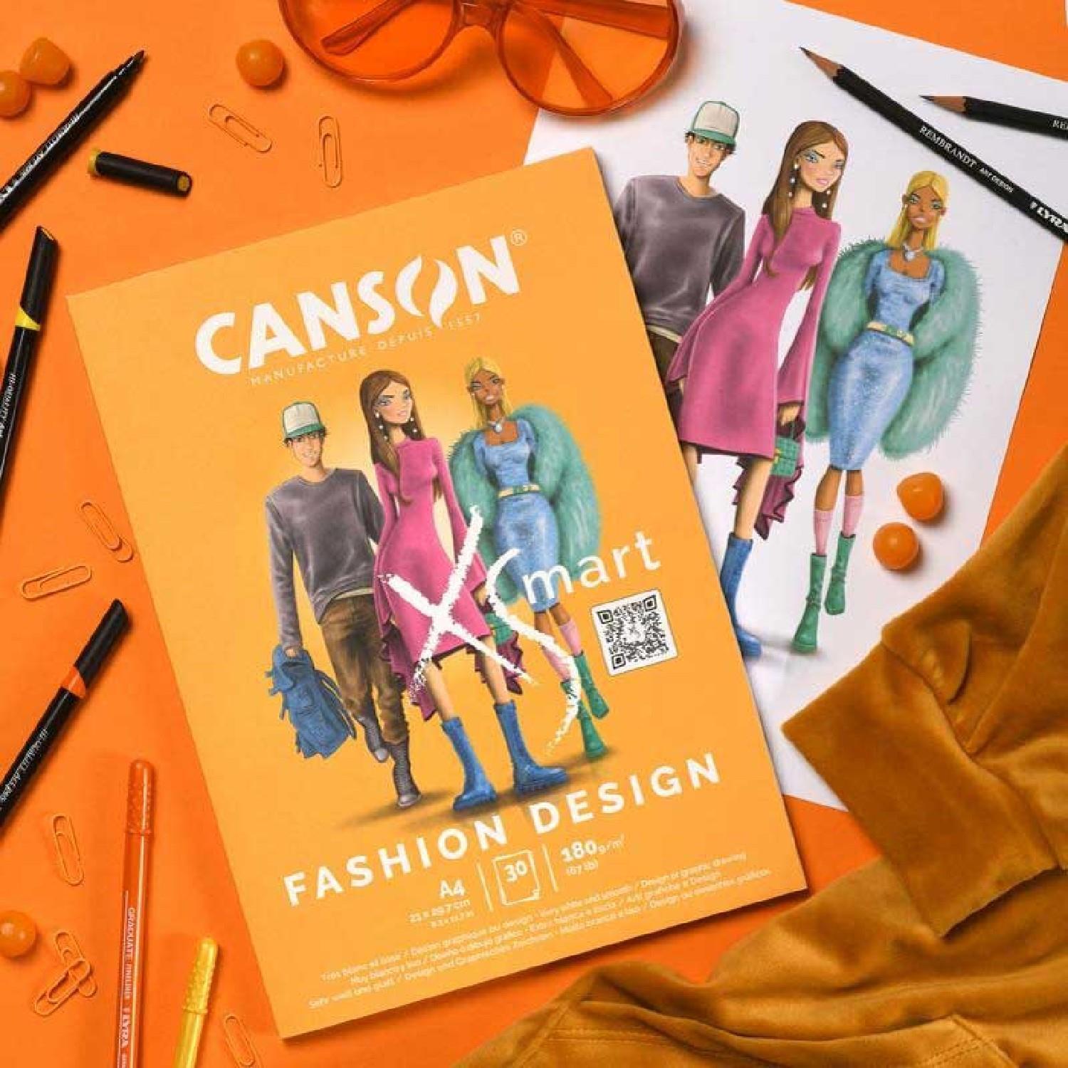 CANSONCanson XSmart Fashion Design A4 30 Yaprak 180 gr Çizim Defteri (C32250P000) (FLA1)
