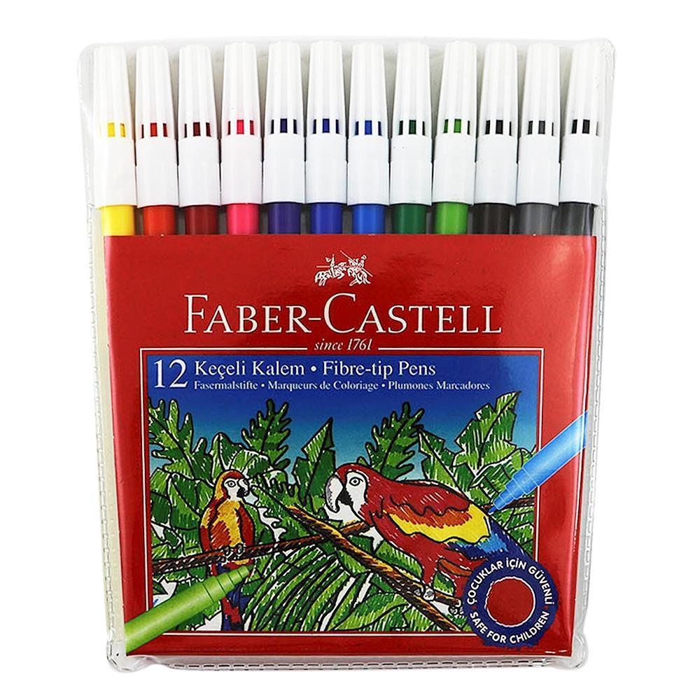 Faber-CastellFaber-Castell 12 Renk Yıkanabilir Keçeli Kalem