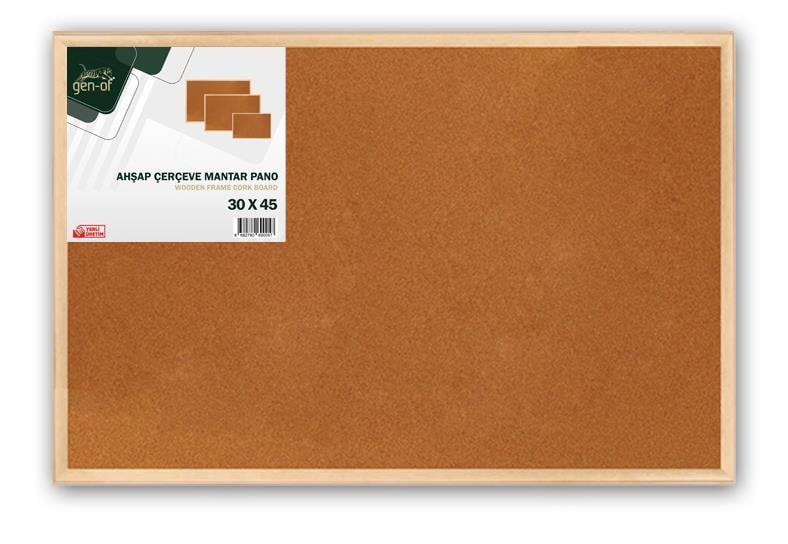 Gen-OfGen-Of 30x45 Mantar Pano Ahşap Çerçeve