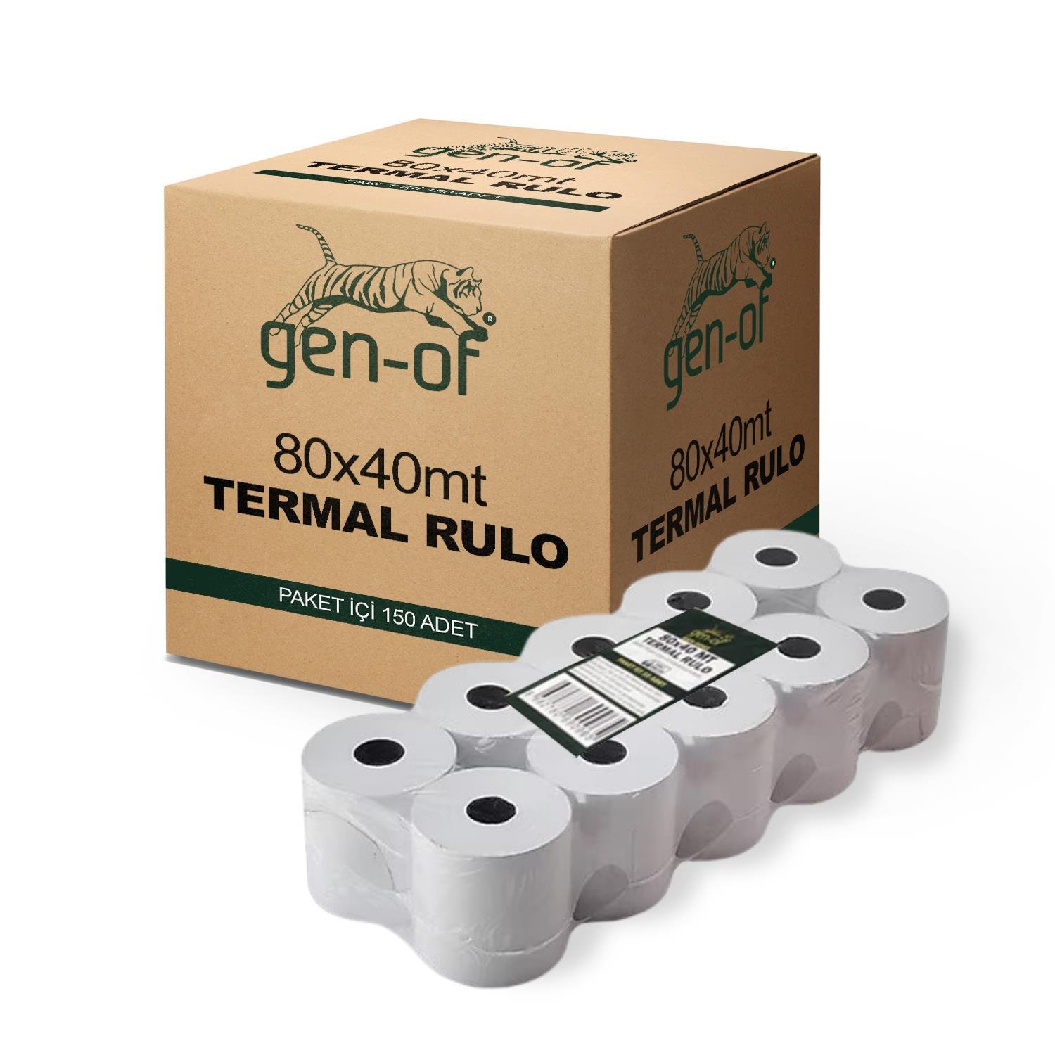 Gen-OfGen-Of 80x40 Termal Rulo Pos Rulosu 150 li ( 1 Koli )