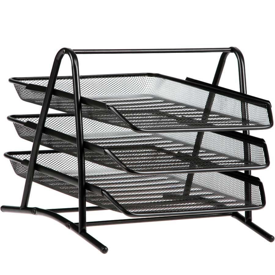 GIPTAGıpta 3 Katlı Metal Evrak Rafı Siyah F0001