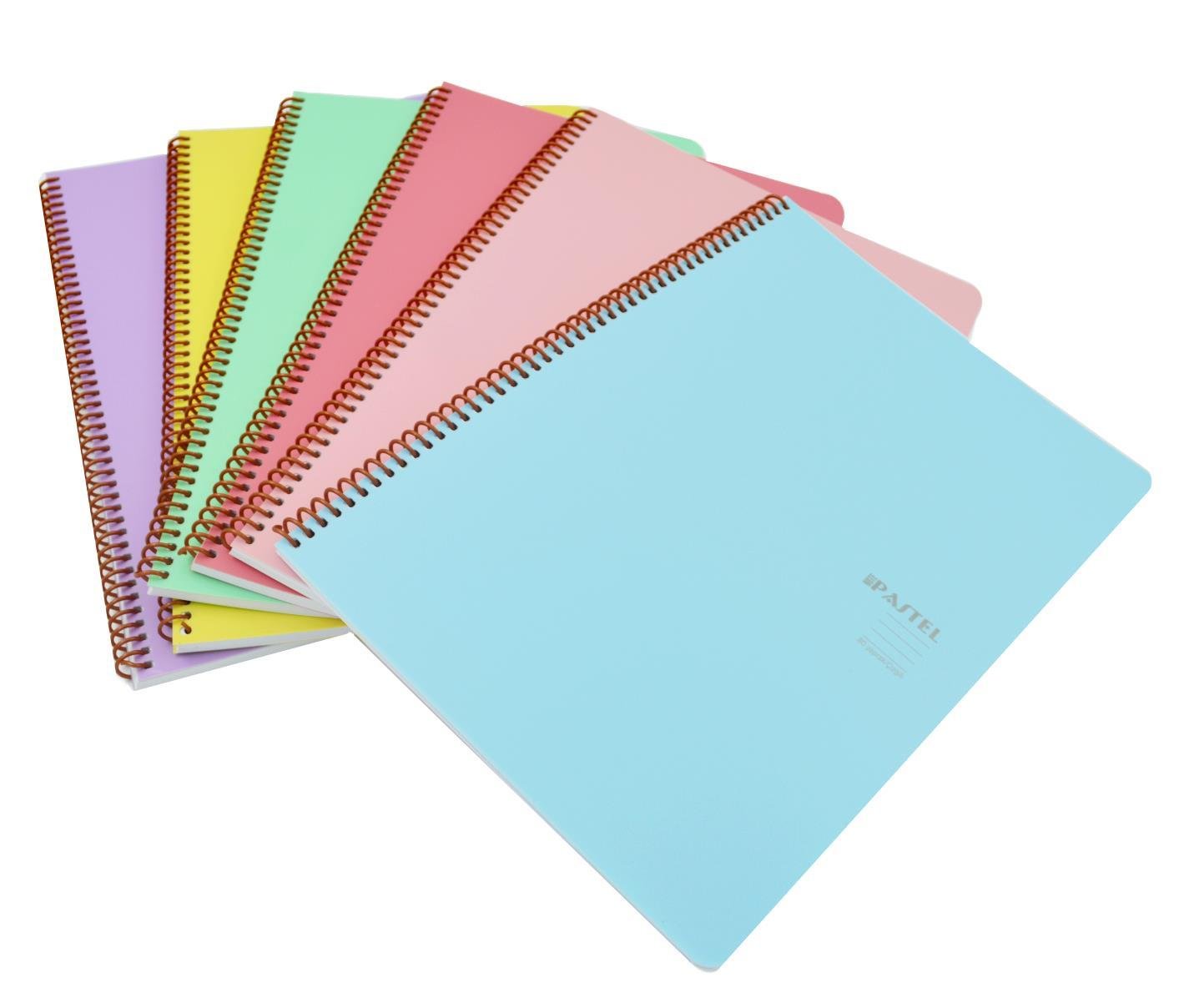 Keskin ColorKeskin Color A4 80 Yaprak Çizgili Pp Kapak Spiralli Pastel Note Defter 