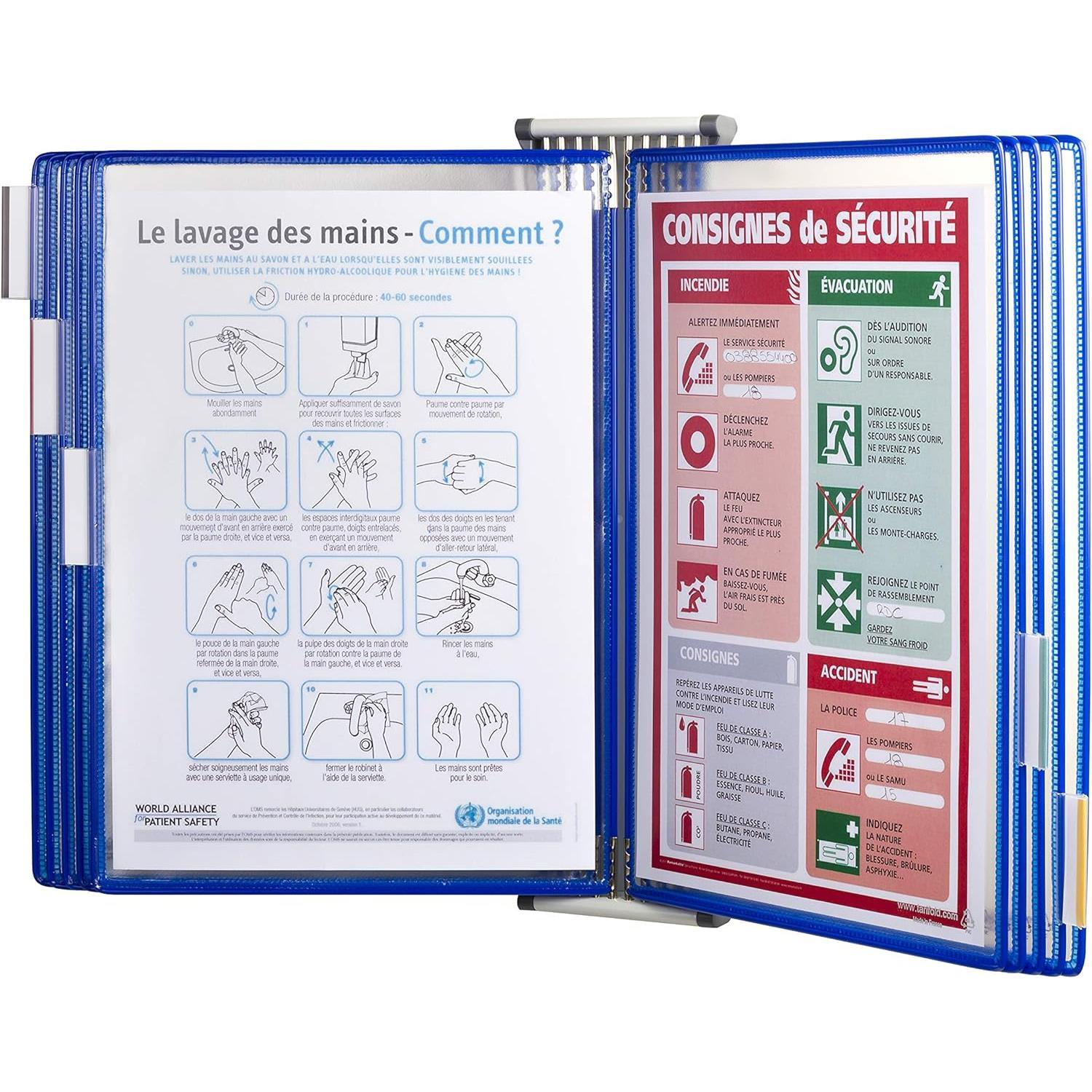 LEITZLeitz Tarifold Temel Duvar Ünitesi 10 lu Mavi (414101)