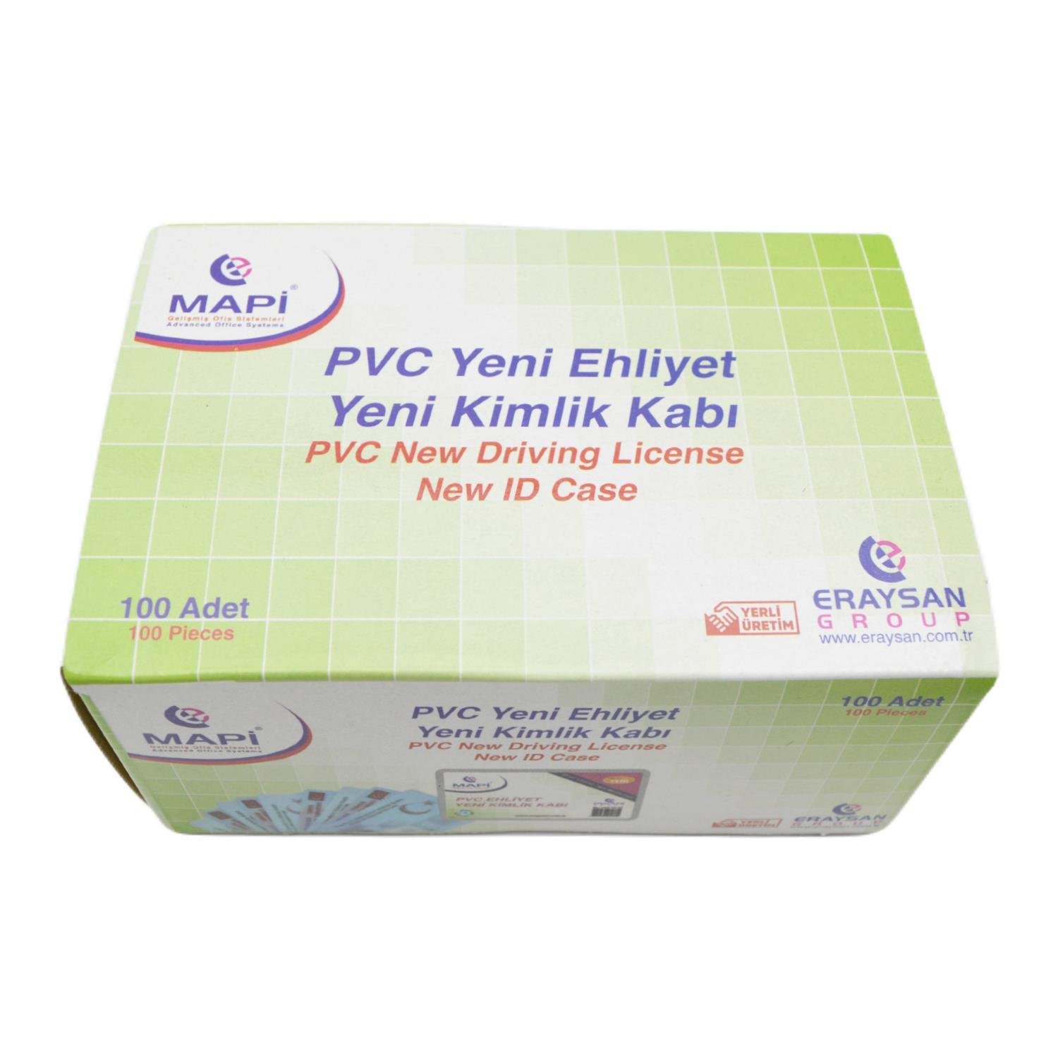 MapiMapi 54x86 Pvc Yeni Ehliyet Kimlik Kabı 100 lü 9101295